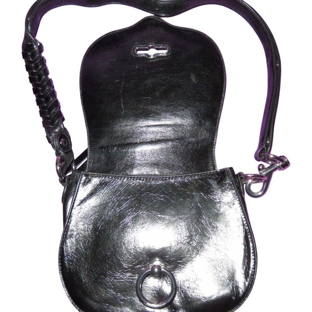 Rebecca Minkoff Vegan Python Embossed Leather Sad… - image 3